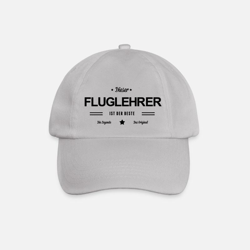 Bester Fluglehrer - Baseballkappe - Grau