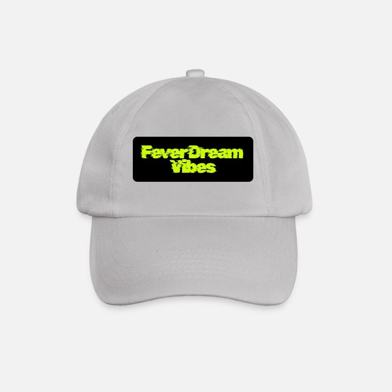 Fever Traum Vibes: Neon Schriftzug - Baseballkappe - Grau