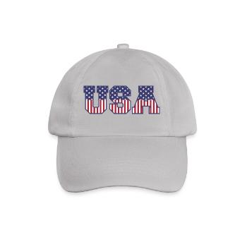 Collège États-Unis Police Rouge Blanc Bleu Étoiles Et Rayures - Casquette classique - bruyère - Devant