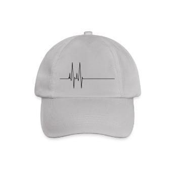 puls beep - Baseballkappe - Grau - Vorne