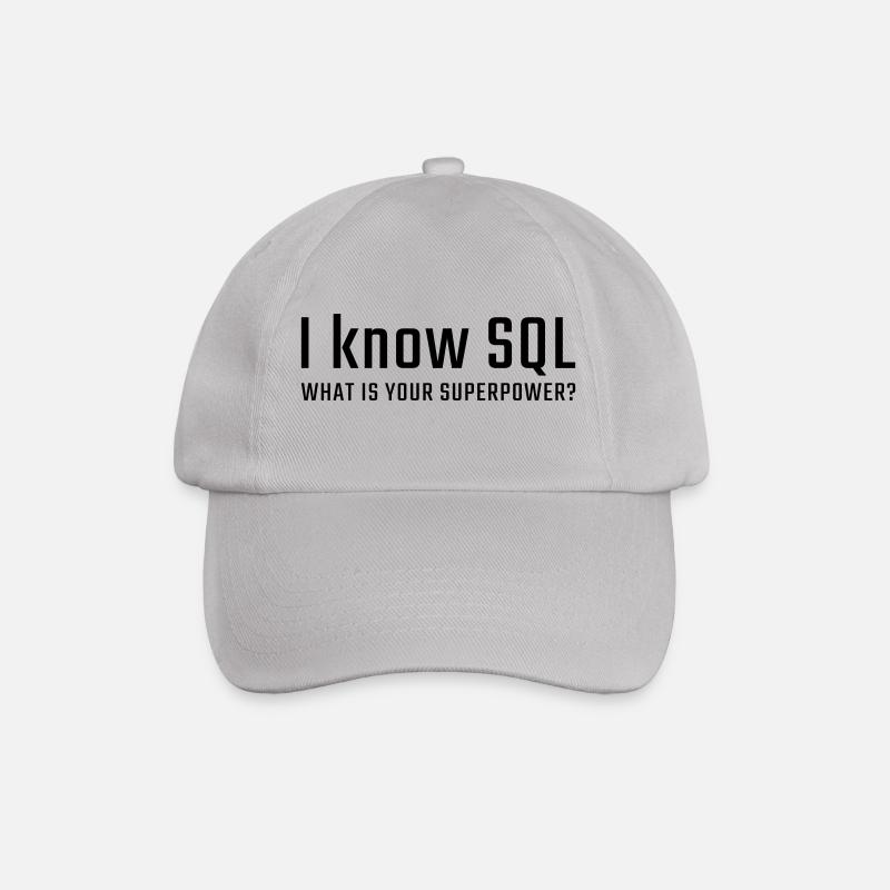 Ich kenne SQL - Baseballkappe - Grau
