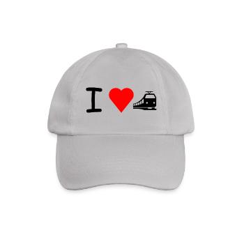 J'adore train du chemin de fer - Casquette classique - bruyère - Devant
