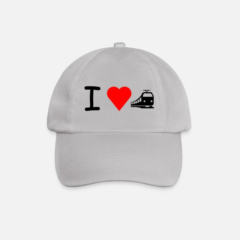 J'adore train du chemin de fer - Casquette classique - bruyère