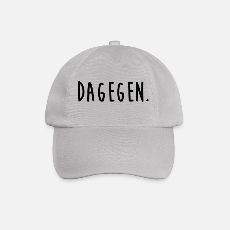 dagegen. - Baseballkappe - Grau
