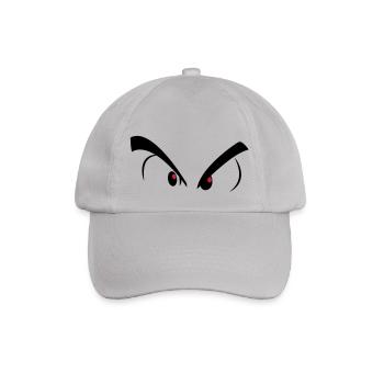 bad eyes - Baseball Cap - grey - Front