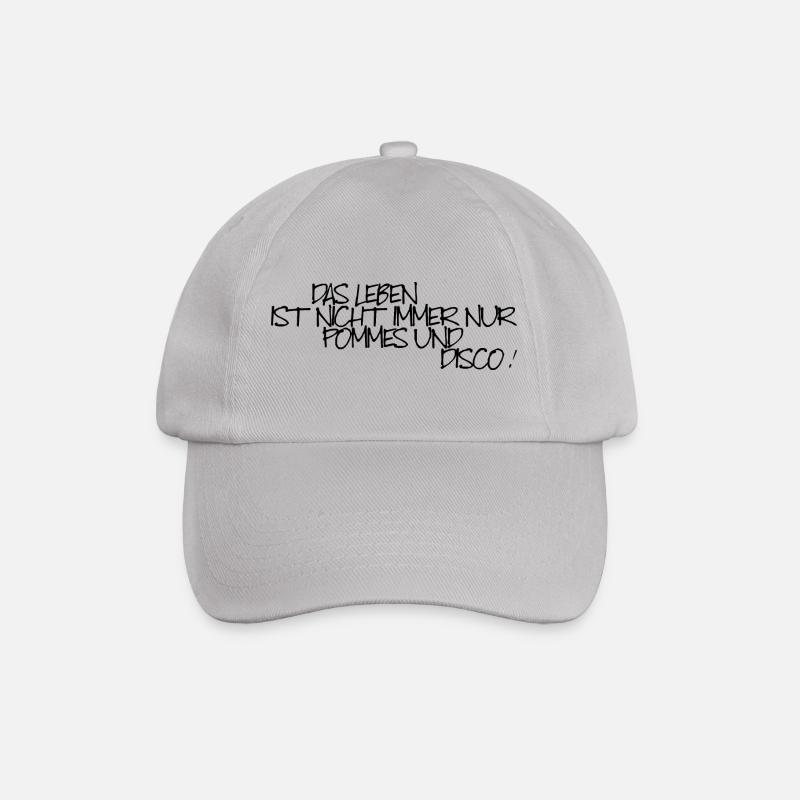 French fries and disco - Baseball Cap - grey