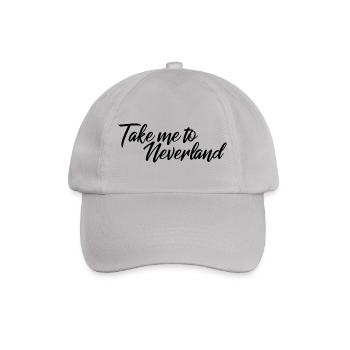 Take me to neverland - Baseballkappe - Grau - Vorne