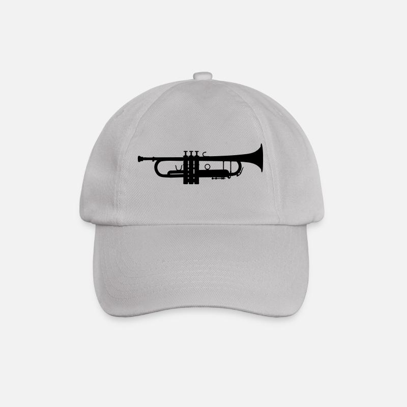trumpet - Baseball Cap - grey