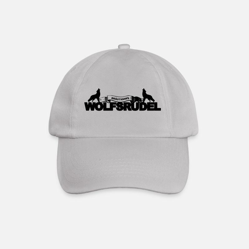 Bräutigam Wolfsrudel Junggesellenabschied Geschenk - Baseballkappe - Grau