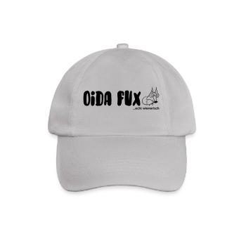 oida fux... echt wienerisch - Baseballkappe - Grau - Vorne