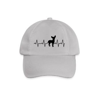 Chihuahua Tshirt Heartbeat cadeau chien propriétaire - Casquette classique - bruyère - Devant