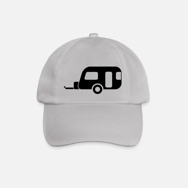 wohnwagen_a - Baseballkappe - Grau