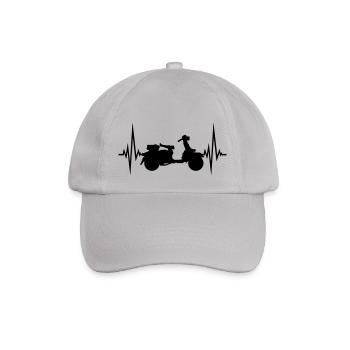heartbeat roller pulse frequency clip art driving ele - Baseball Cap - grey - Front