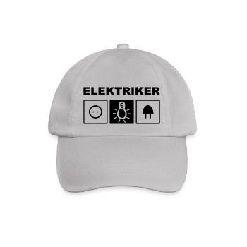 Elektriker Elektrik - Baseballkappe - Grau - Vorne