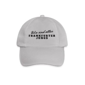 Frankfurter Jungs Pride Typo Design - Baseballkappe - Grau - Vorne