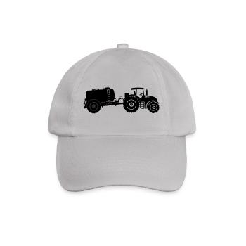 Tractor with vulture tank - Baseball Cap - grey - Front