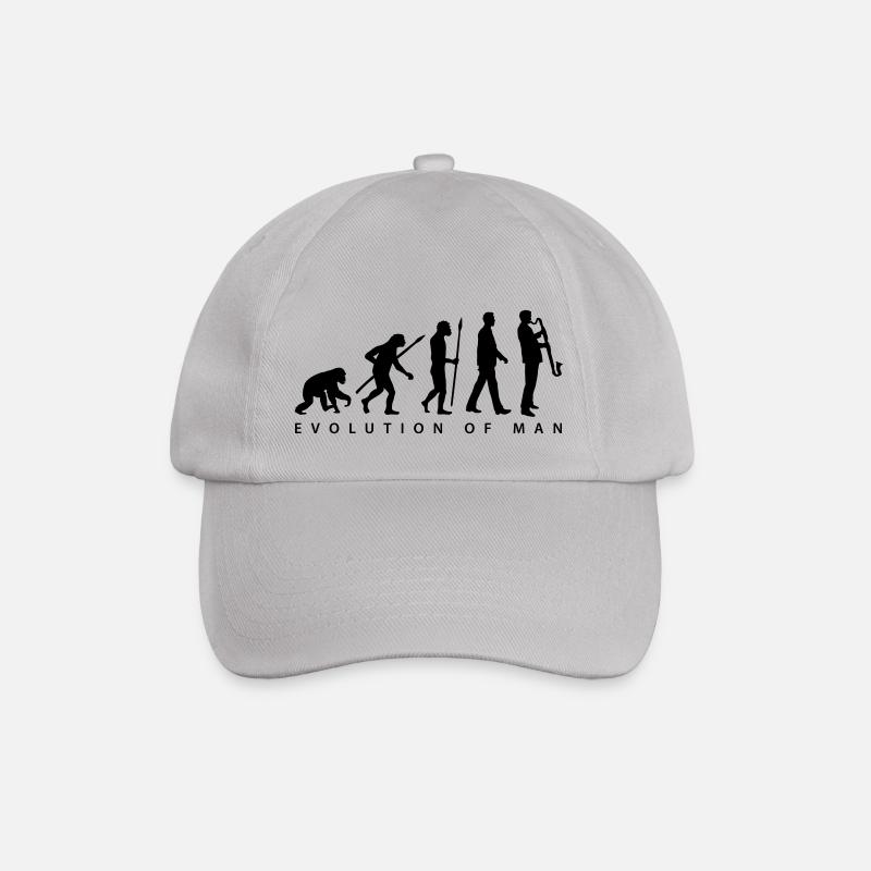 evolution_bass_klarinette_spieler_082013 - Baseballkappe - Grau