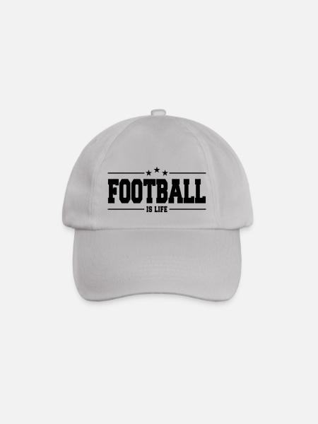 football is life 1 - Baseballkappe - Grau