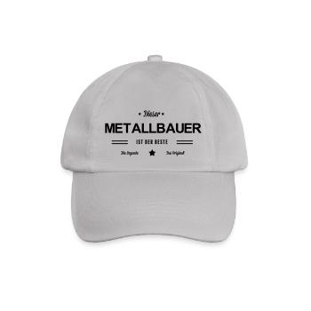 Bester Metallbauer - Baseballkappe - Grau - Vorne