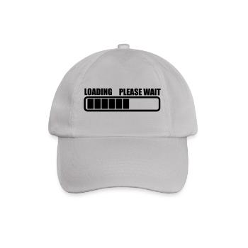 Loading wait a while - Baseball Cap - grey - Front