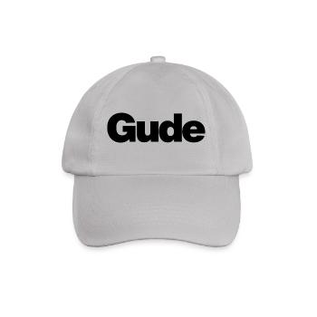 Gude – Urbaner Gruß im Klartext - Baseballkappe - Grau - Vorne