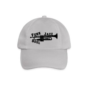 Trompete Jazz Funk Soul - Baseballkappe - Grau - Vorne