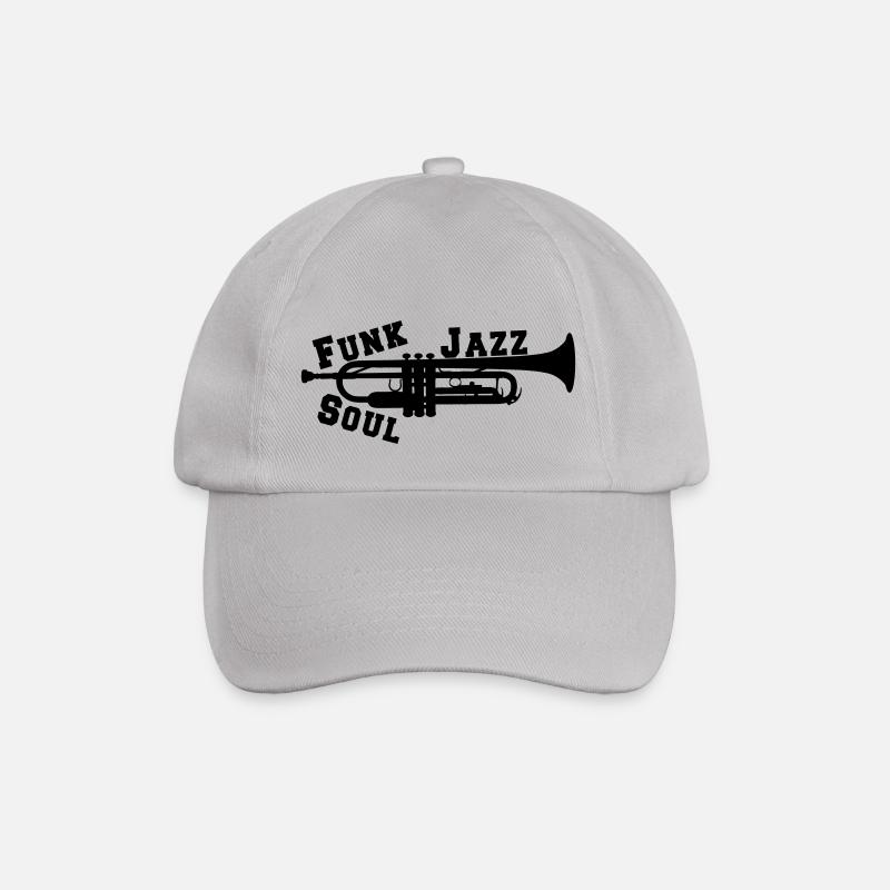 Trompete Jazz Funk Soul - Baseballkappe - Grau