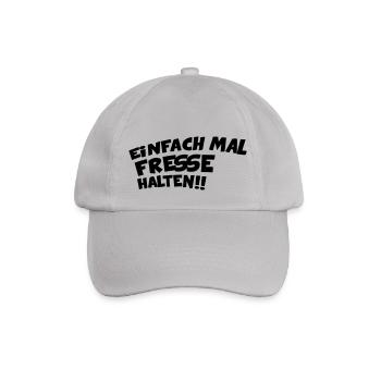EINFACH MAL DIE FRESSE HALTEN - Baseballkappe - Grau - Vorne