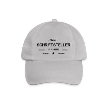 Bester Schriftsteller - Baseballkappe - Grau - Vorne
