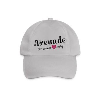 freunde für immer - Baseballkappe - Grau - Vorne