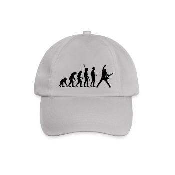evolution_guitar_b - Baseball Cap - grey - Front