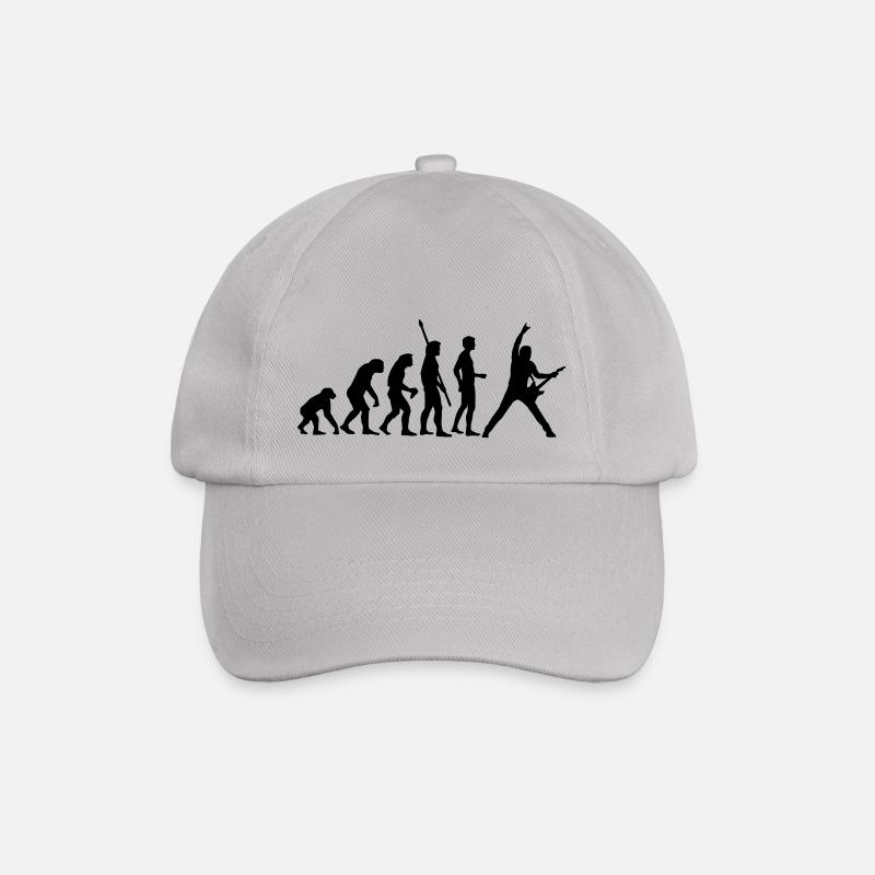 evolution_guitar_b - Baseball Cap - grey