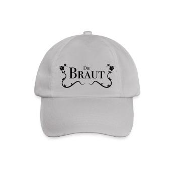 Hier ist die Braut! - Baseballkappe - Grau - Vorne