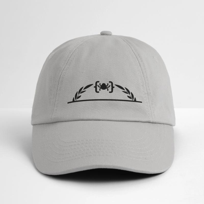 Code logo spider in half laurel wreath Baseball Cap
