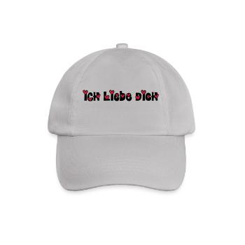 ich liebe dich - Baseballkappe - Grau - Vorne