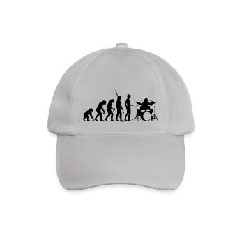 evolution_drummer_b_1c - Baseball Cap - grey - Front