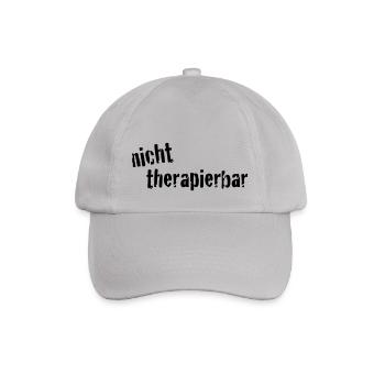 nicht_therapierbar - Baseballkappe - Grau - Vorne