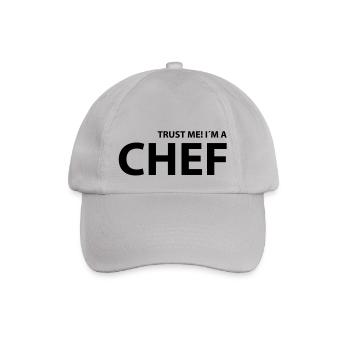 chef - Baseballkappe - Grau - Vorne