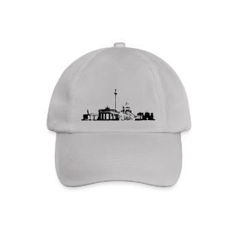 Berlin Skyline - Baseballkappe - Grau - Vorne