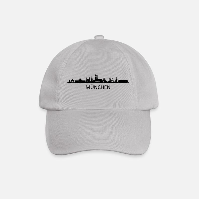 Skyline - München - Baseballkappe - Grau