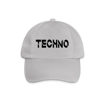 Techno - Baseball Cap - grey - Front