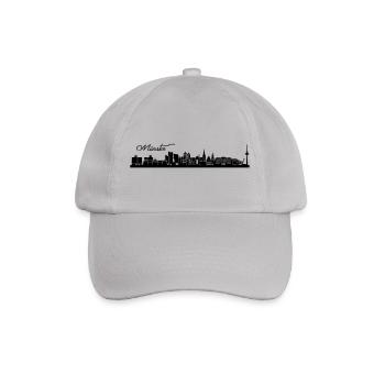 Münsteraner Skyline - Baseballkappe - Grau - Vorne
