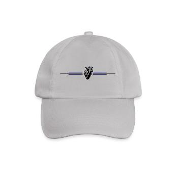 Grapes Symbol - Baseball Cap - grey - Front