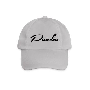 panda. - Baseballkappe - Grau - Vorne
