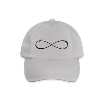 Unendlichkeit Symbol Infinity you & me acht - Baseballkappe - Grau - Vorne