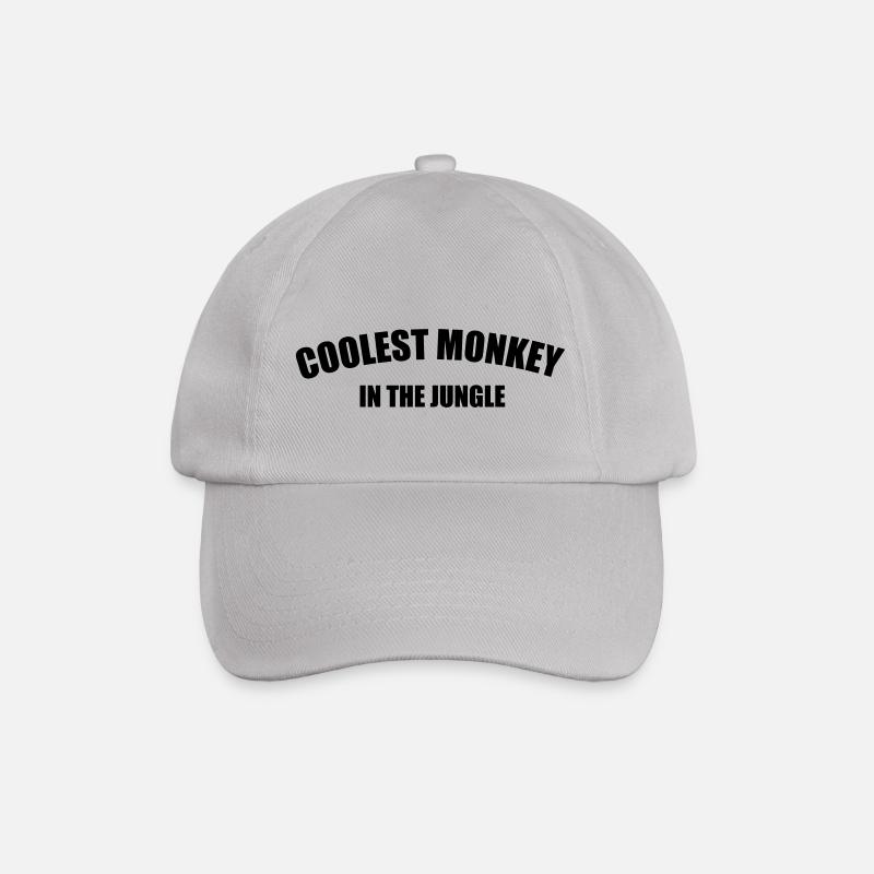 Coolest Monkey In The Jungle - Baseballkappe - Grau