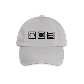 DJ Tools DJ Headphones Turntables Turntable case - Baseball Cap - grey - Front