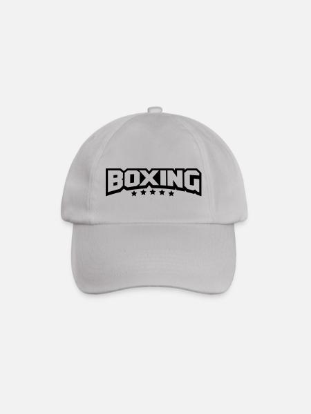boxing_logo___f1 - Baseball Cap - grey