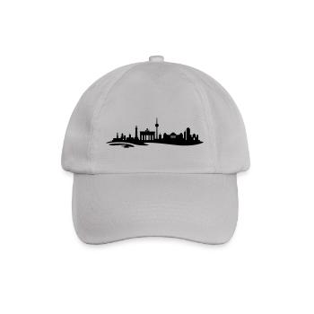 Berlin Skyline - Baseballkappe - Grau - Vorne