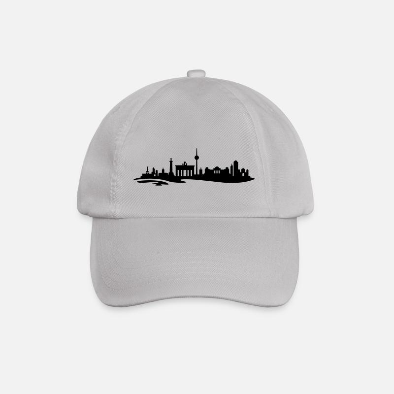 Berlin Skyline - Baseballkappe - Grau